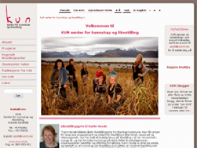 Vi har satt opp ny hjemmeside for KUN med v�r publiseringsl�sning. Design av Bj�rn Tore Hansen.